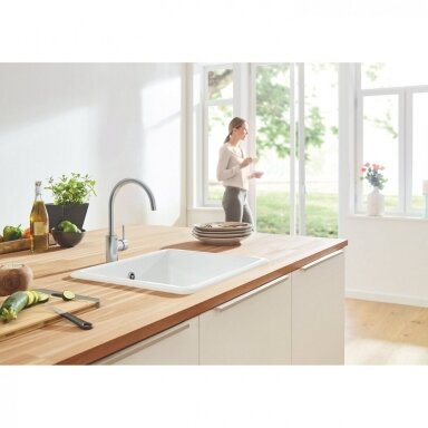 Grohe Concetto maišytuvas virtuvės plautuvei nerūdijančio plieno spalvos Grohe Concetto maišytuvas virtuvės plautuvei nerūdijančio plieno spalvos