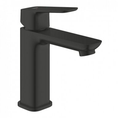 Grohe maišytuvas praustuvui Cubeo M be dugno vožtuvo, juodos matinės spalvos Grohe maišytuvas praustuvui Cubeo M be dugno vožtuvo, juodos matinės spalvos