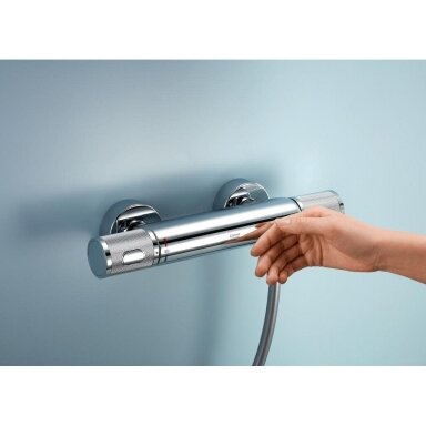 GROHE PRECISION FEEL termostatinis dušo maišytuvas su priedais, chromo spalvos