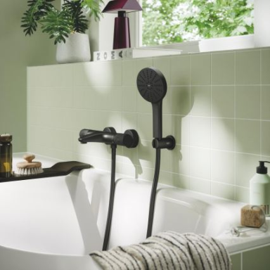 GROHE - Rankinė dušo galvutė VITALIO JOY+ 120 mm juoda GROHE - Rankinė dušo galvutė VITALIO JOY+ 120 mm juoda