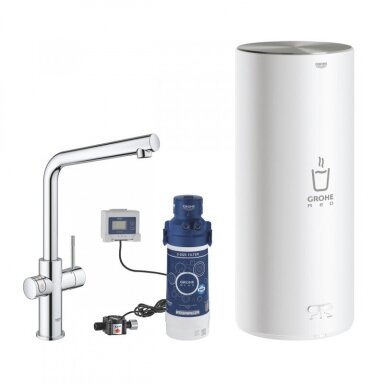 Grohe Red Duo L formos maišytuvas plautuvei ir L dydžio boileris Grohe Red Duo L formos maišytuvas plautuvei ir L dydžio boileris