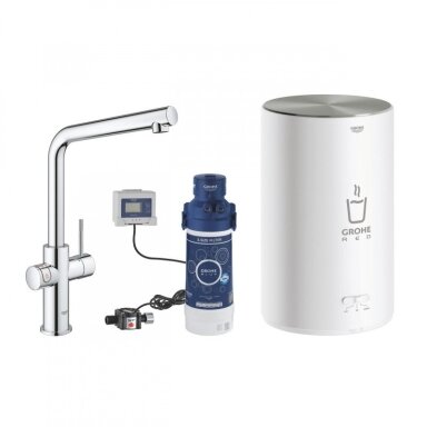 Grohe Red Duo L formos maišytuvas plautuvei ir M dydžio boileris Grohe Red Duo L formos maišytuvas plautuvei ir M dydžio boileris