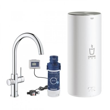 Grohe Red Duo maišytuvas plautuvei ir L dydžio boileris Grohe Red Duo maišytuvas plautuvei ir L dydžio boileris