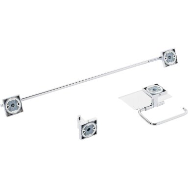 GROHE Start Cube QuickFix Guest 3-in-1 vonios kambario aksesuarų rinkinys GROHE Start Cube QuickFix Guest 3-in-1 vonios kambario aksesuarų rinkinys