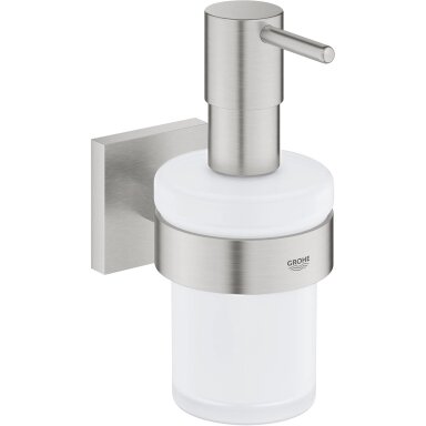 GROHE Start Cube QuickFix muilo dispenseris su laikikliu GROHE Start Cube QuickFix muilo dispenseris su laikikliu