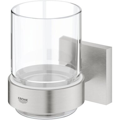 GROHE Start Cube QuickFix skaidri stiklinė su laikikliu GROHE Start Cube QuickFix skaidri stiklinė su laikikliu