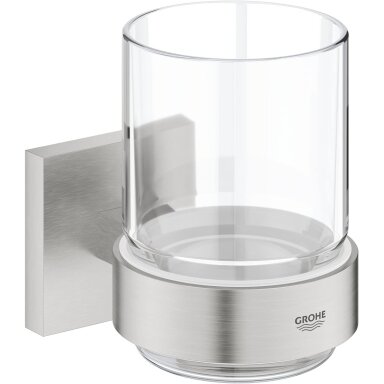 GROHE Start Cube QuickFix skaidri stiklinė su laikikliu GROHE Start Cube QuickFix skaidri stiklinė su laikikliu