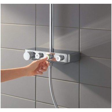 Grohe termostatinė lietaus dušo sistema Euphoria SmartControl 310 Duo Kvadratinė 2