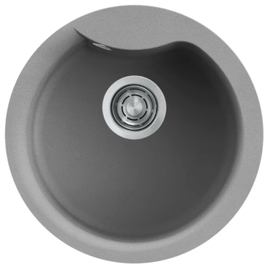 Granitinė plautuvė Elleci EGO ROUND Ø485mm, cemento G48