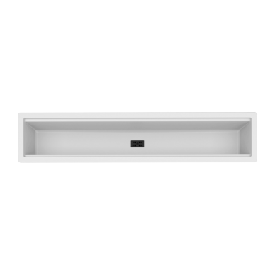 Granitinė plautuvė Elleci DIALOGO C86, 860x180x165, balta, K96, juodas ventilis Granitinė plautuvė Elleci DIALOGO C86, 860x180x165, balta, K96, juodas ventilis