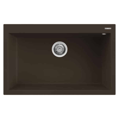 Granitinė plautuvė Elleci QUADRA 130 790x500x217, Espresso G78