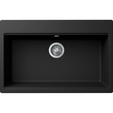 Granitinė plautuvė Elleci Time 130, juoda G40 Granitinė plautuvė Elleci Time 130, juoda G40