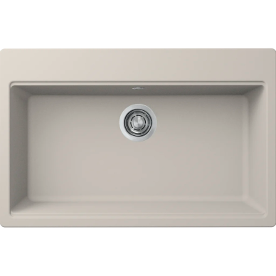Granitinė plautuvė Elleci Time 130, švelniai balta G39 Granitinė plautuvė Elleci Time 130, švelniai balta G39