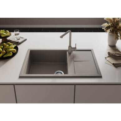 Granitinė plautuvė Elleci UNICO 125 65X50 ruda 43 1 Granitinė plautuvė Elleci UNICO 125 65X50 ruda 43 1