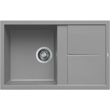 Granitinė plautuvė Elleci UNICO 300 79X50, cemento G48 Granitinė plautuvė Elleci UNICO 300 79X50, cemento G48