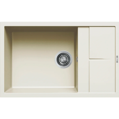 Granitinė plautuvė Elleci UNICO 310 78X50, antikinė balta G62 Granitinė plautuvė Elleci UNICO 310 78X50, antikinė balta G62