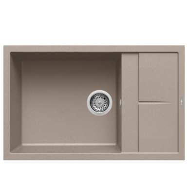 Granitinė plautuvė Elleci UNICO 310 78X50 ruda 43 Granitinė plautuvė Elleci UNICO 310 78X50 ruda 43
