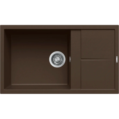Granitinė plautuvė Elleci UNICO 410 86X50, espresso G78 Granitinė plautuvė Elleci UNICO 410 86X50, espresso G78