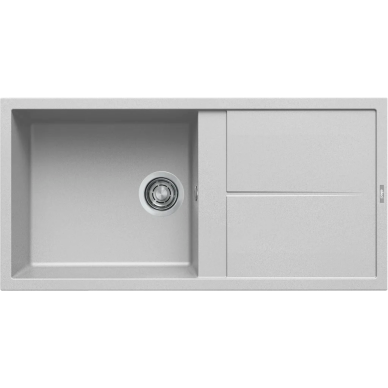 Granitinė plautuvė Elleci UNICO 480, šviesiai pilka M79 Granitinė plautuvė Elleci UNICO 480, šviesiai pilka M79
