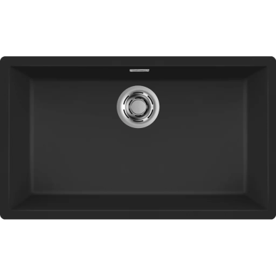 Granitinė plautuvė Elleci Zen 130, juoda K86 Granitinė plautuvė Elleci Zen 130, juoda K86