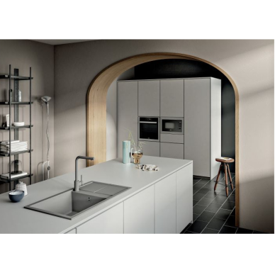 Granitinė plautuvė Elleci UNICO 410 86X50 balta 68 1 Granitinė plautuvė Elleci UNICO 410 86X50 balta 68 1