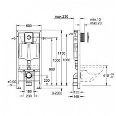 Grohe Rapid SL WC rėmas 3/6 ltr.; 1,13m (4 in 1) klavišas Nova Cosmopolitan, tvirtinimai, izoliacinė tarpinė 3 Grohe Rapid SL WC rėmas 3/6 ltr.; 1,13m (4 in 1) klavišas Nova Cosmopolitan, tvirtinimai, izoliacinė tarpinė 3