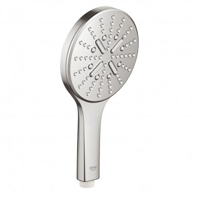 Grohe SmartActive 130 3 srovių dušo galva, nerūdijančio plieno spalva