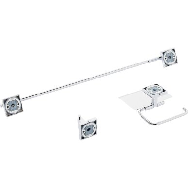 GROHE Start Cube QuickFix Guest 3-in-1 vonios kambario aksesuarų rinkinys 1 GROHE Start Cube QuickFix Guest 3-in-1 vonios kambario aksesuarų rinkinys 1