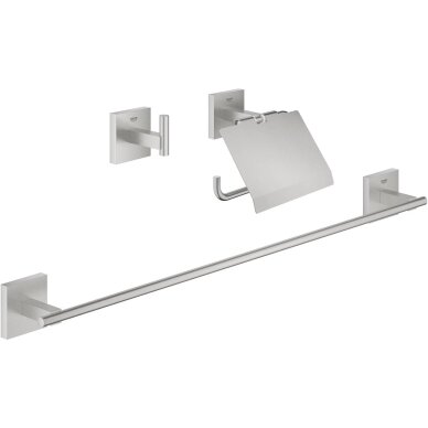 GROHE Start Cube QuickFix Guest 3-in-1 vonios kambario aksesuarų rinkinys