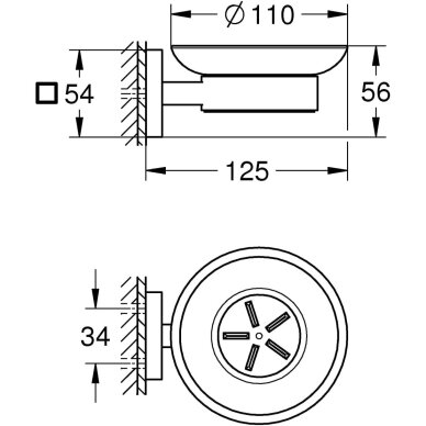 GROHE Start Cube QuickFix muilinė su laikikliu 2