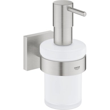 GROHE Start Cube QuickFix muilo dispenseris su laikikliu GROHE Start Cube QuickFix muilo dispenseris su laikikliu