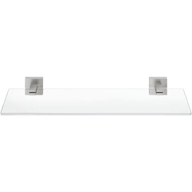 GROHE Start Cube QuickFix stiklo lentynėlė su laikikliais (530mm) 1 GROHE Start Cube QuickFix stiklo lentynėlė su laikikliais (530mm) 1