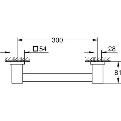 GROHE Start Cube rankenėlė (354mm) 3