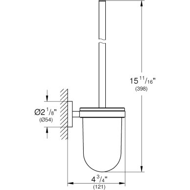 GROHE Start QuickFix WC šepečio komplektas 1