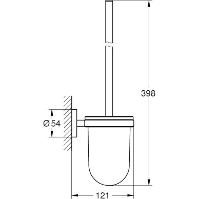 GROHE Start QuickFix WC šepečio komplektas 2