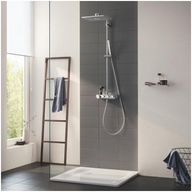 Grohe termostatinė lietaus dušo sistema Euphoria SmartControl 310 Duo Kvadratinė