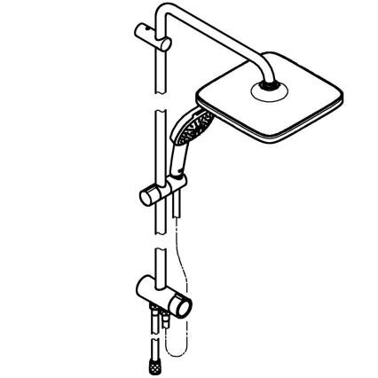 GROHE VITALIO COMFORT 250 dušo sistema 7