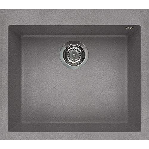 Granitinė plautuvė Elleci QUADRA 105 57x50 cemento G48 Granitinė plautuvė Elleci QUADRA 105 57x50 cemento G48