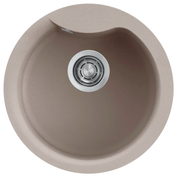 Granitinė plautuvė Elleci EGO ROUND Ø485mm, pilkšvai rusva G43 Granitinė plautuvė Elleci EGO ROUND Ø485mm, pilkšvai rusva G43