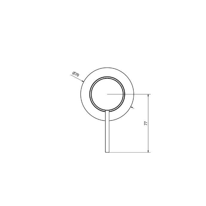 Graphite spalvos potinkinė dušo sistema Teorema LAB 3.0 su 30 cm skersmens dušo galva 11