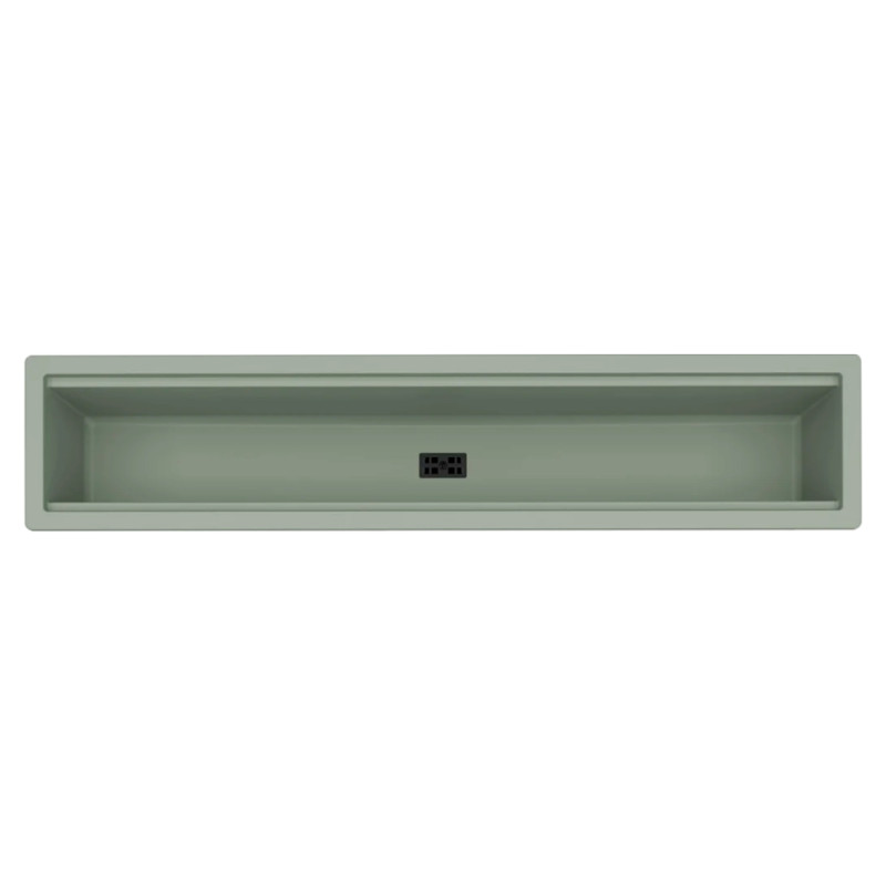 Granitinė plautuvė Elleci DIALOGO C86, 860x180x165mm, žalsva K82 , juodas ventilis Granitinė plautuvė Elleci DIALOGO C86, 860x180x165mm, žalsva K82 , juodas ventilis