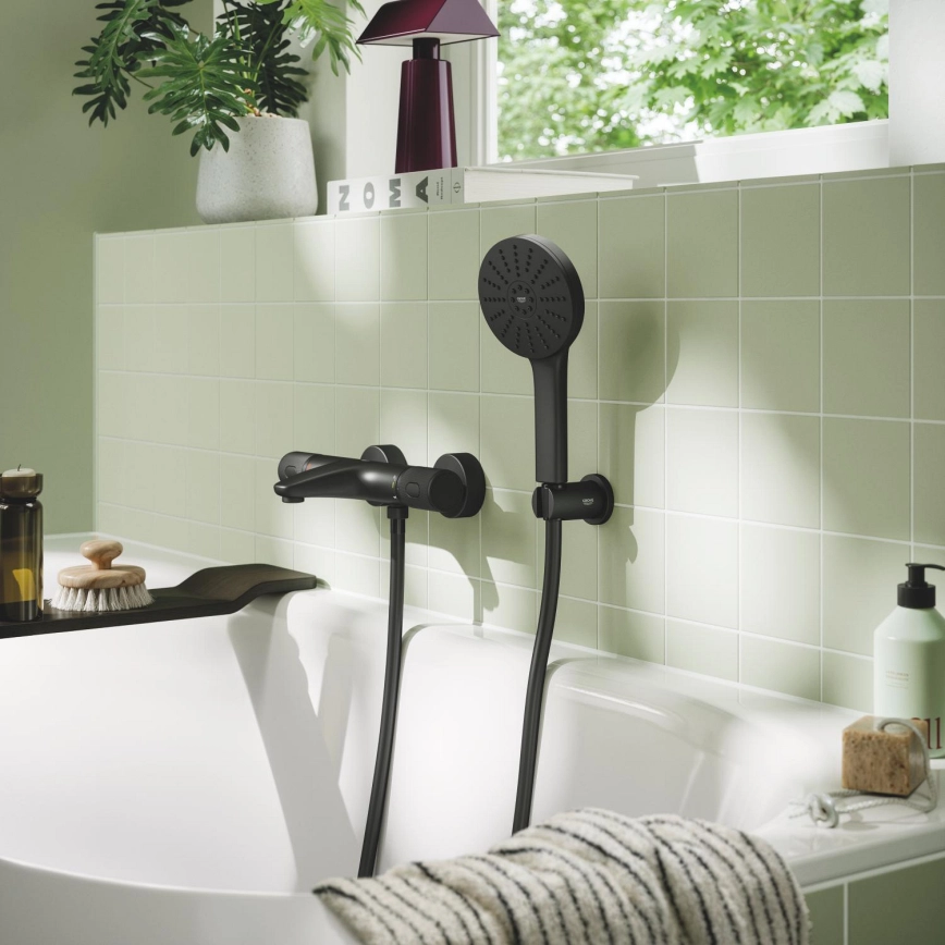 GROHE - Rankinė dušo galvutė VITALIO JOY+ 120 mm juoda 1