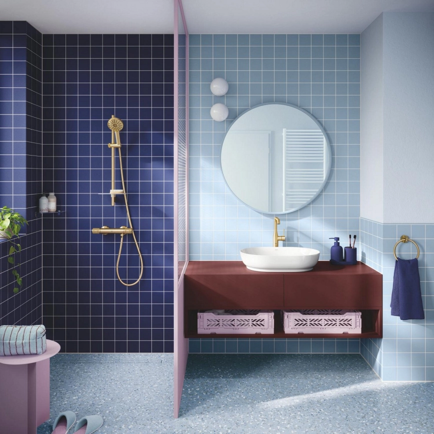 GROHE - VITALIO JOY+ 120 mm dušo komplektas, auksinis 6 GROHE - VITALIO JOY+ 120 mm dušo komplektas, auksinis 6
