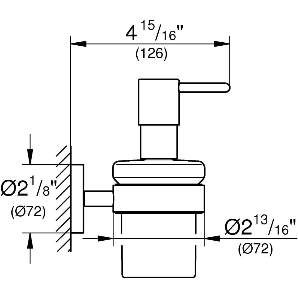 GROHE Start QuickFix muilo dispenseris su laikikliu 2