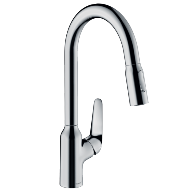 Hansgrohe Focus 220 maišytuvas plautuvei su ištraukiama žarna Hansgrohe Focus 220 maišytuvas plautuvei su ištraukiama žarna