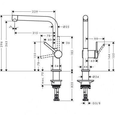 Hansgrohe maišytuvas plautuvei Talis M54 Hansgrohe maišytuvas plautuvei Talis M54