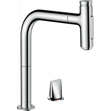 Hansgrohe Metris Select 200 dviejų dalių maišytuvas plautuvei su ištraukiama žarna, dviejų srovių Hansgrohe Metris Select 200 dviejų dalių maišytuvas plautuvei su ištraukiama žarna, dviejų srovių