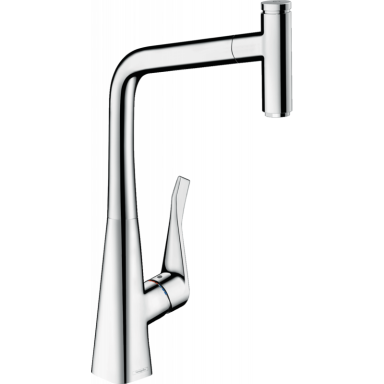Hansgrohe Metris Select 320 maišytuvas plautuvei su ištraukiama žarna Hansgrohe Metris Select 320 maišytuvas plautuvei su ištraukiama žarna