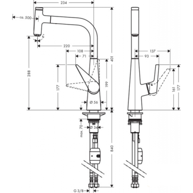 Hansgrohe Talis Select 300 maišytuvas plautuvei Hansgrohe Talis Select 300 maišytuvas plautuvei