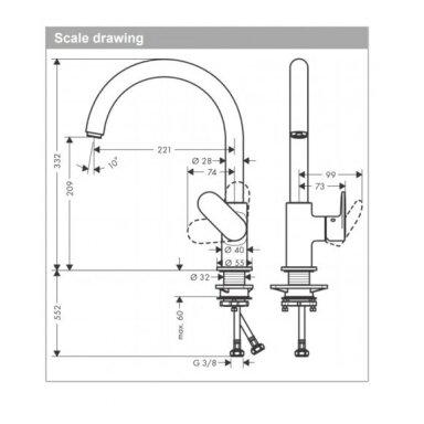 Hansgrohe Vernis Blend M35 virtuvinis maišytuvas (spalvų pasirinkimas) Hansgrohe Vernis Blend M35 virtuvinis maišytuvas (spalvų pasirinkimas)